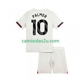 Camisolas de futebol Chelsea Cole Palmer 10 Criança Equipamento Alternativa 2025/26 Manga Curta